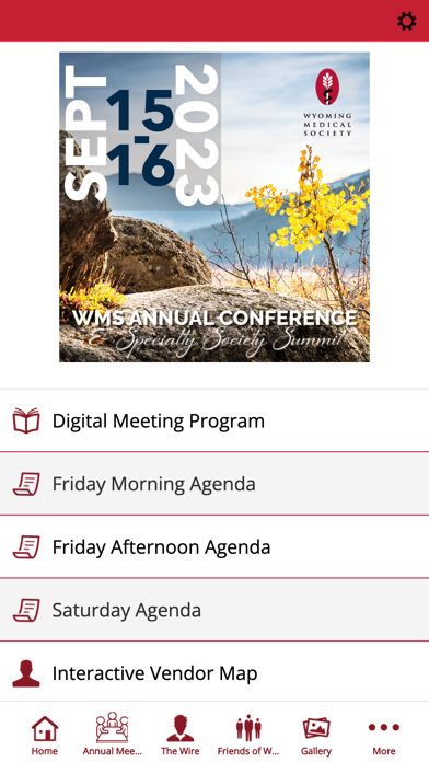 Wyoming Medical Society Screenshot