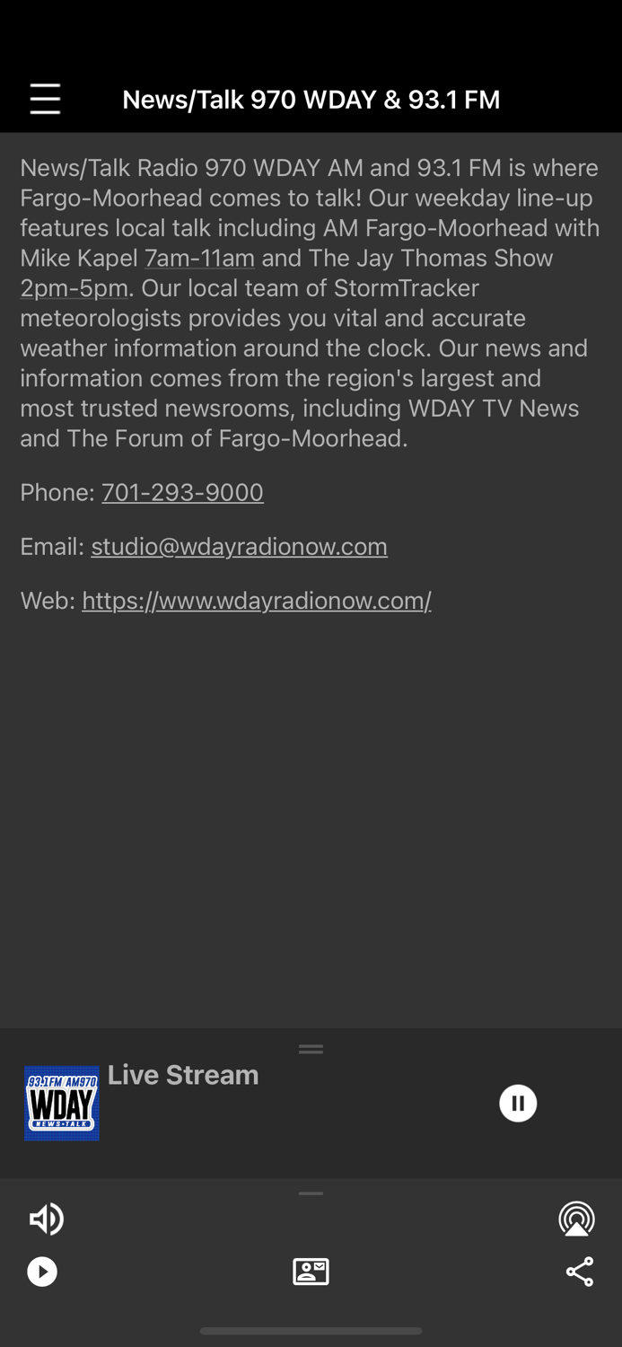 WDAY Radio AM 970 - FM 93.1