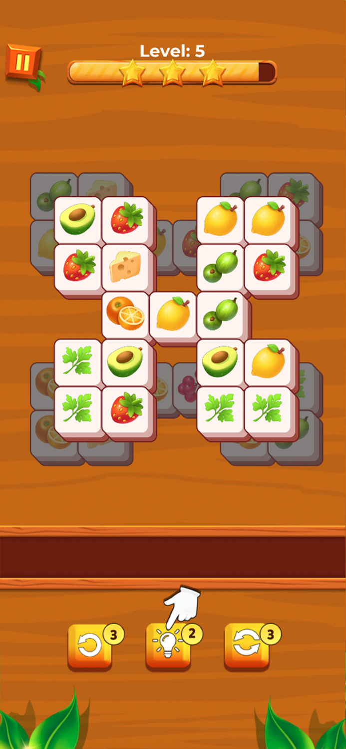 Fruit Crush Triple Tile Puzzle