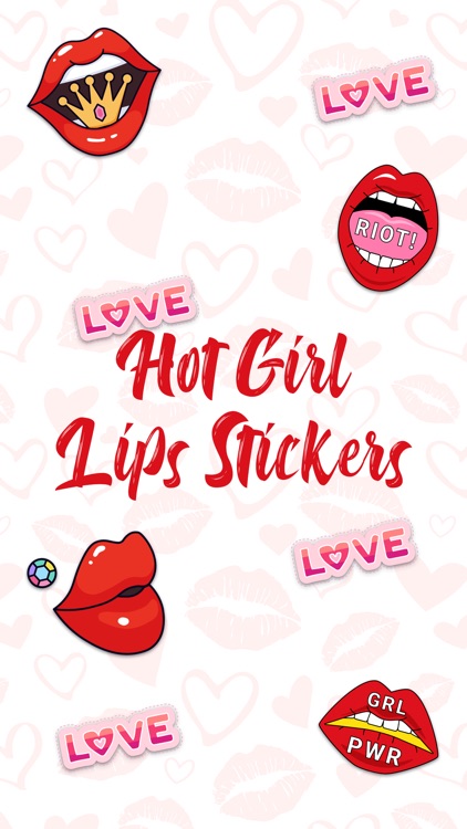 Hot Girl Lips Sticker screenshot-3