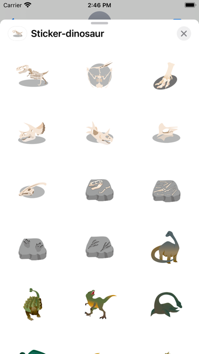 Screenshot #1 pour Autocollant  dinosaure