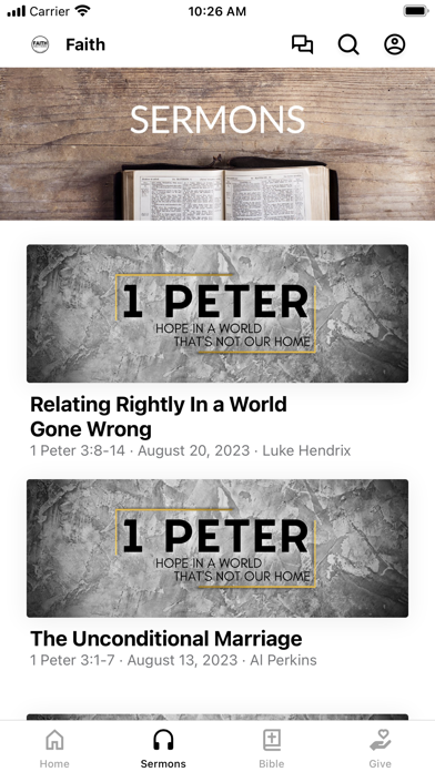 Faith Bible Lincoln City Screenshot