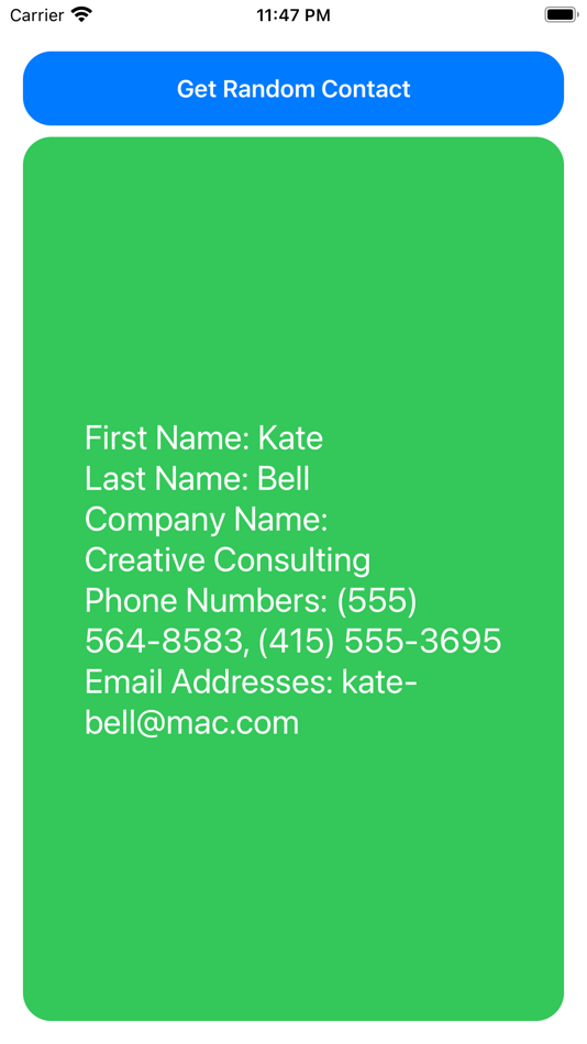 Contacts Shuffle (macOS) 由: Wayland Chin Contacts Shuffle (macOS) 由: Wayland Chin