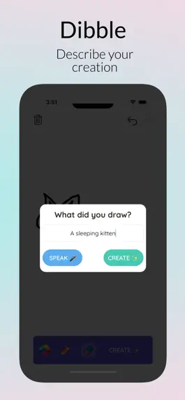 Game screenshot Scribble Dibble: AI Art apk