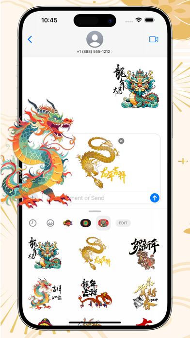 Screenshot #1 pour Chinese New Year 2024 龍年新年貼圖