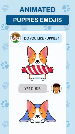 Game screenshot Animated Puppies Emojis apk