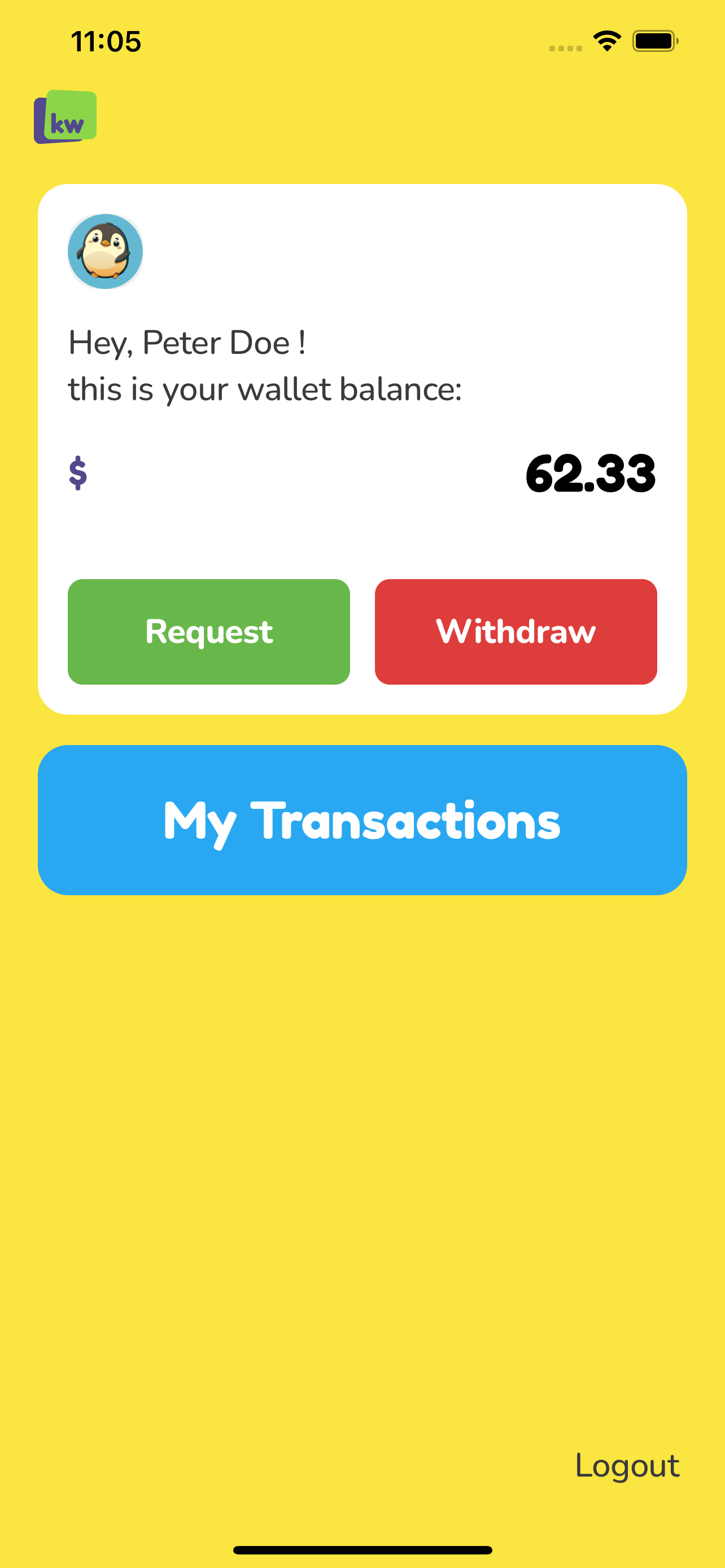 Kiddo Wallet App
