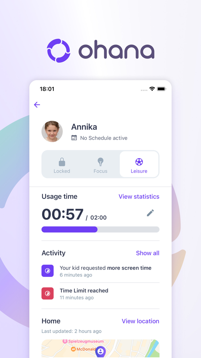 Ohana Family Parental Controls