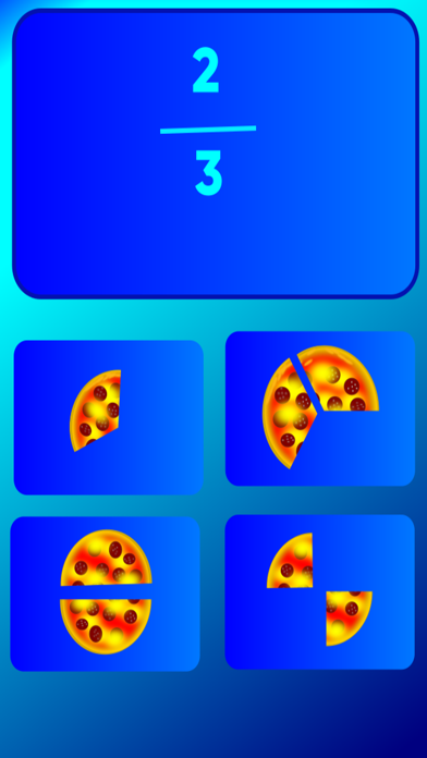 Breuken 1, rekenen met pizza's Screenshot