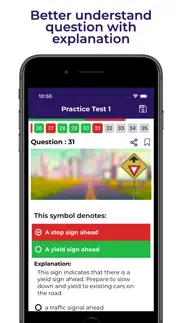 indiana bmv practice test - in iphone screenshot 2