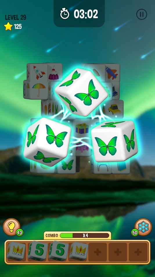 #2. Cube Match Triple - 3D Puzzle (iOS) By: LIHUHU PTE. LTD.