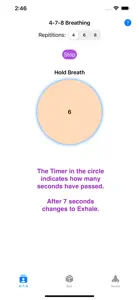 Peaceful Breathing screenshot #2 for iPhone