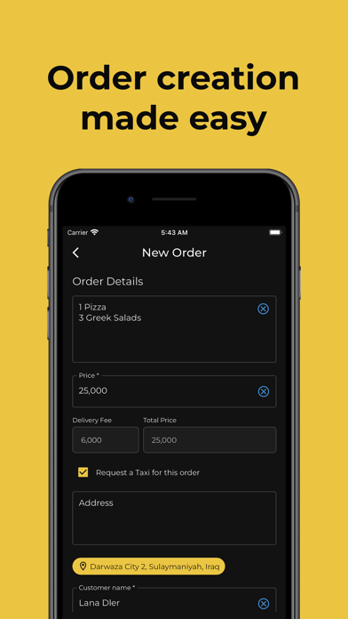 Screenshot 2 of To U Delivery App