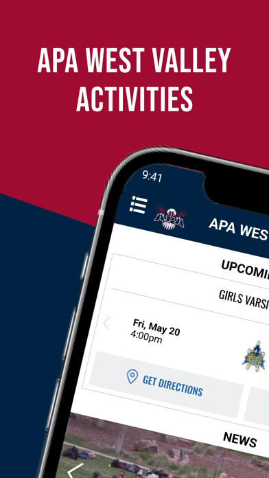 APA West Valley Activities Screenshot