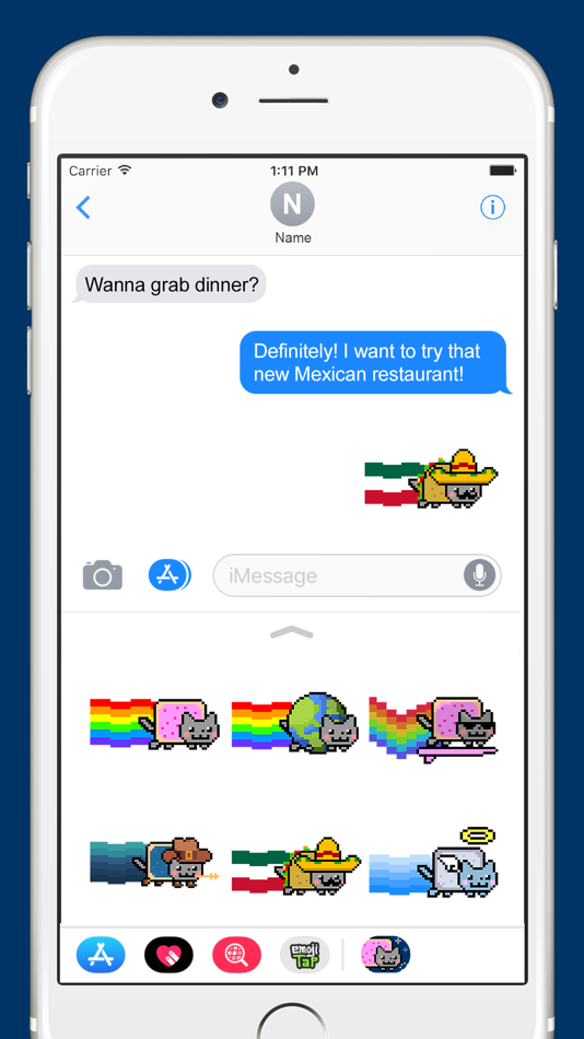 #2. Nyan Cat Animated Stickers (iOS) 由: Bare Tree Media Inc