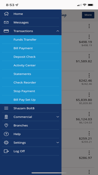 123 Banking Screenshot
