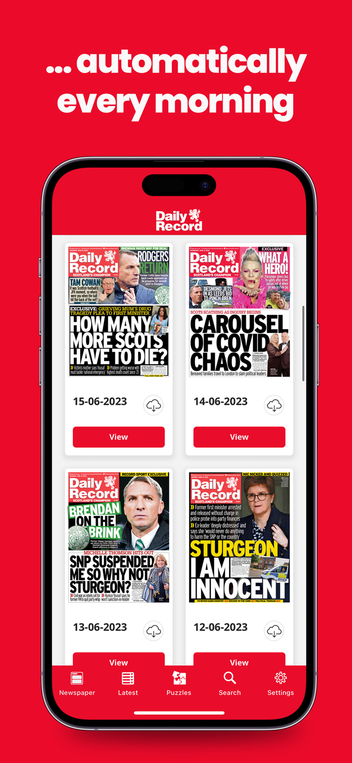 Daily Record Newspaper App
