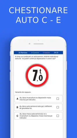 Game screenshot Chestionare auto categoria C E apk
