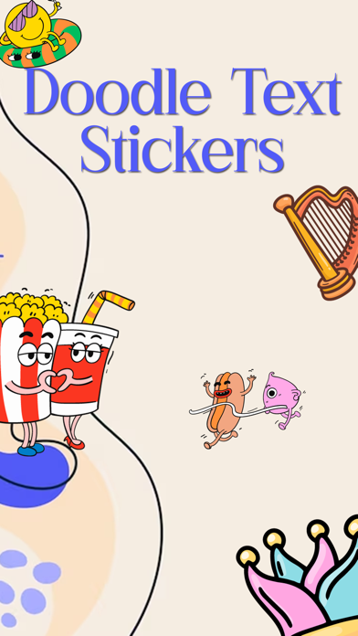 Screenshot #1 pour Doodle Text Stickers