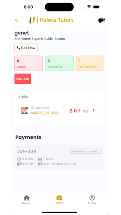 Haleta Tutors (for tutors) Screenshot