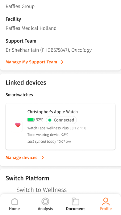Wellness Plus CLH Screenshot