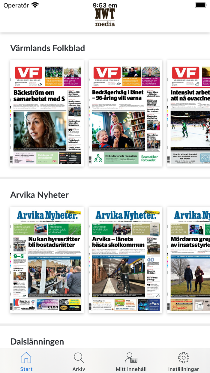NWT Media E-tidningar