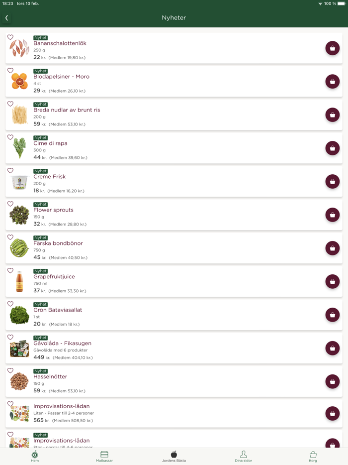 Årstiderna - Ekologisk mat