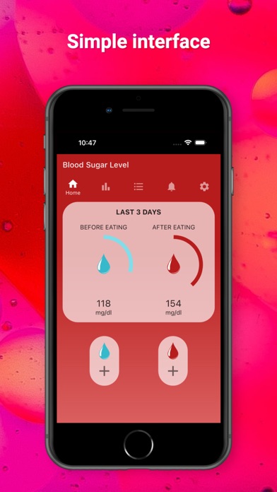 Blood Sugar Level Screenshot