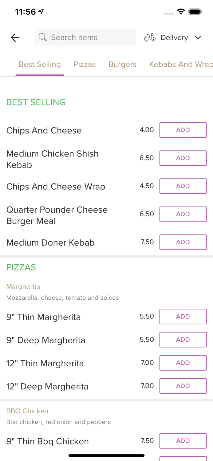 Pizza Choice And Best Kebab