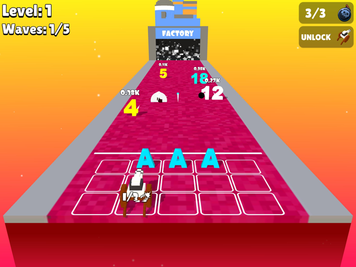 Number Attack Merge Alphabets