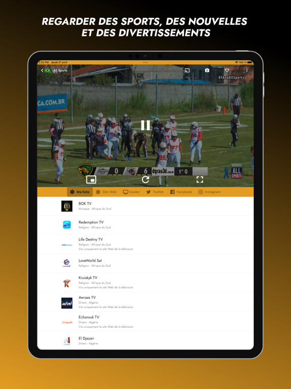 Screenshot #5 pour Orbitv - Web TV chaînes