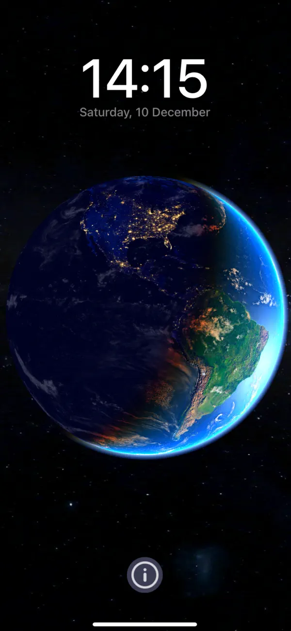 3D Earth & moon, sun and stars Screenshot 2