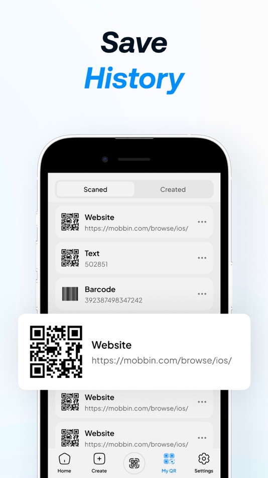 #6. QR Code Reader - QRcreator (iOS) 由: Son Vo