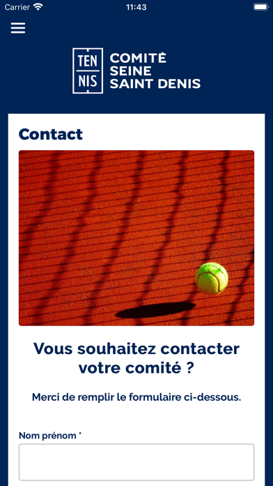 Comité Tennis 93 Screenshot
