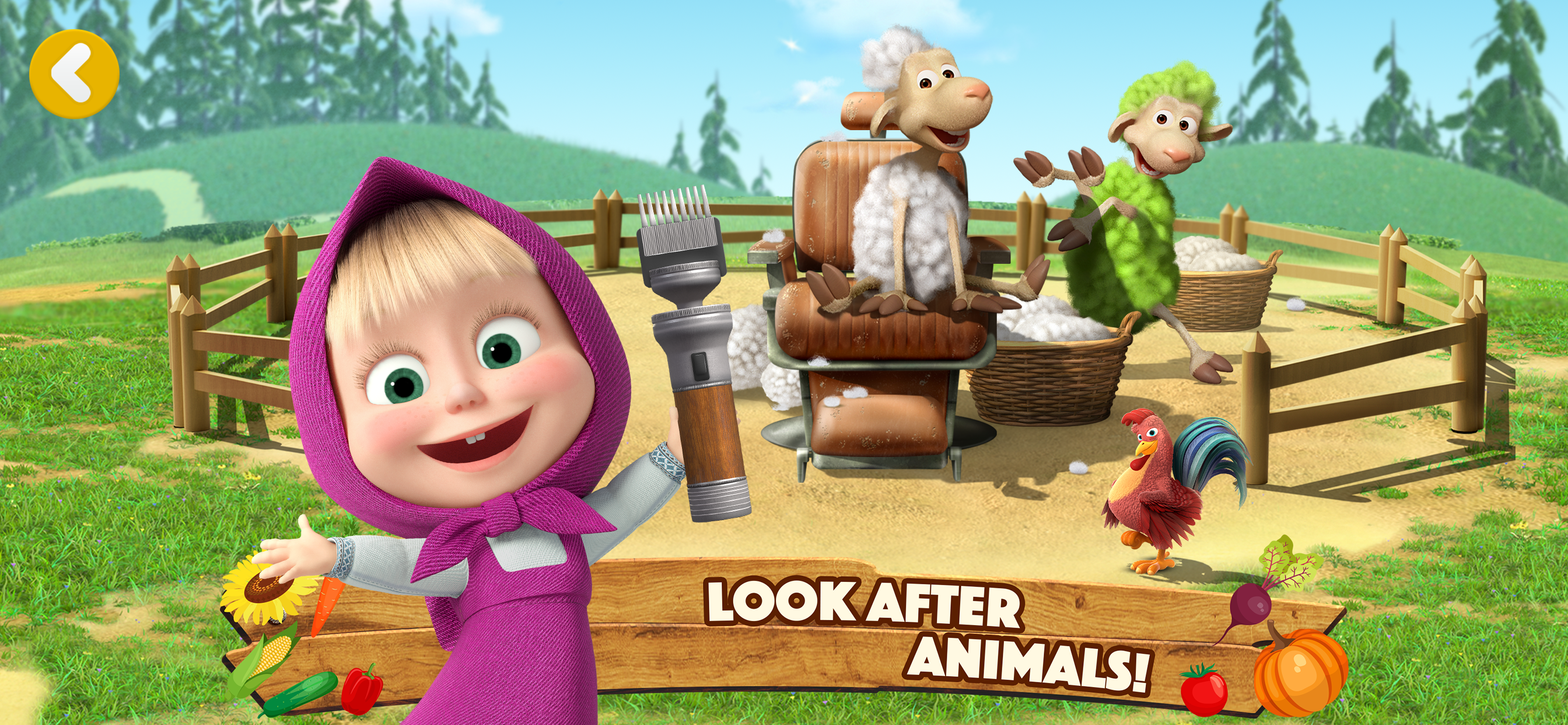Masha and the Bear: Farm Games