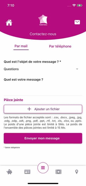 Contactez-nous par téléphone ou par mail