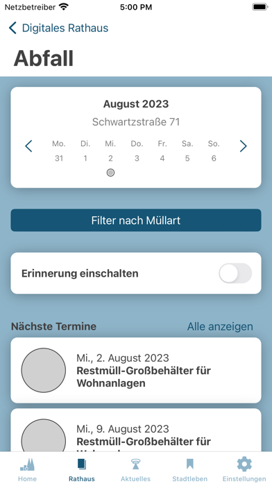 Oberhausen App Screenshot