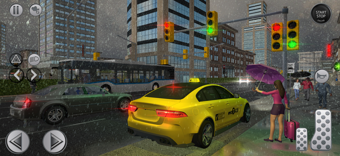City Taxi Car Driving Sims 3D
