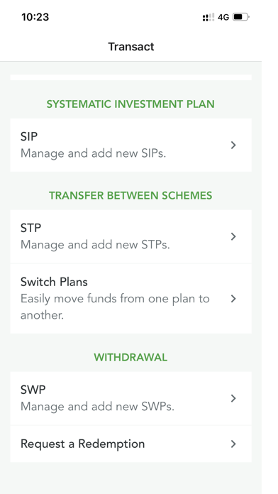 PPFAS SelfInvest Screenshot