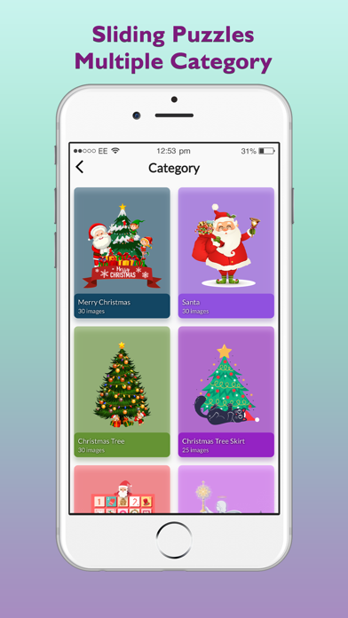 Merry Christmas Sliding Puzzle Screenshot