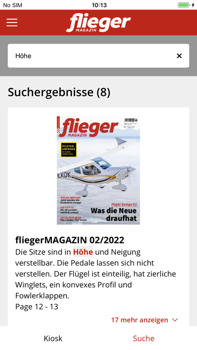 fliegermagazin © Screenshot
