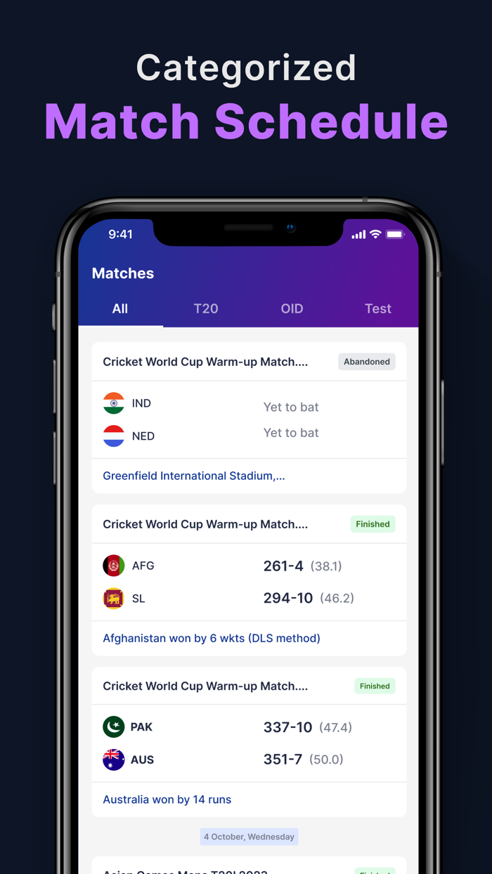 Cricket Live Line 2023