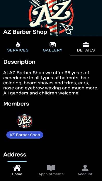 AZ Barber Shop Screenshot
