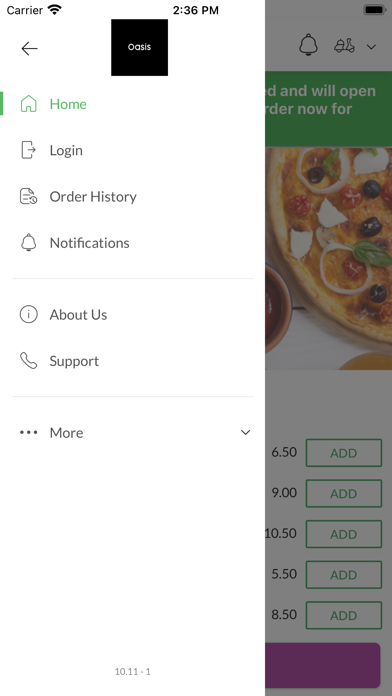 Oasis Takeaway, Screenshot