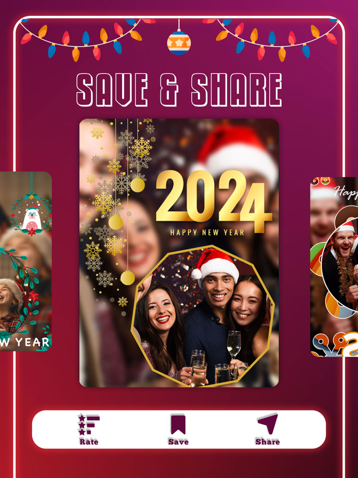 New Year Greeting Cards and Pip