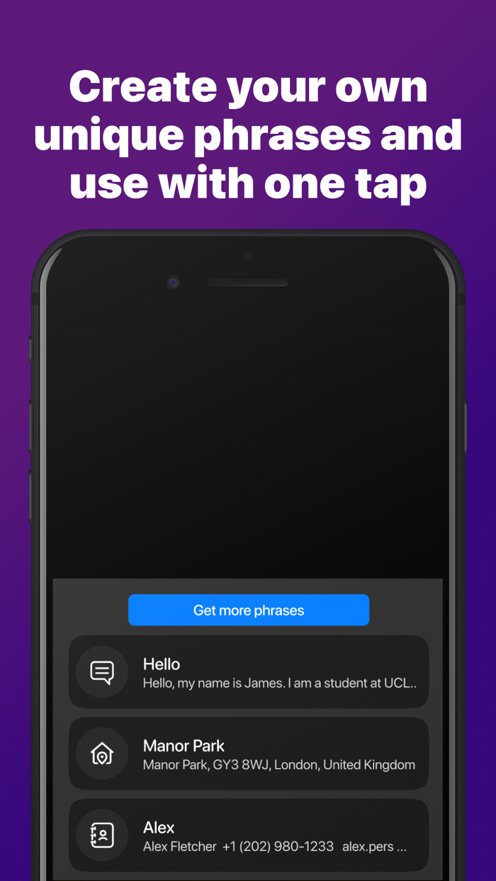 Phrase Keyboard Simple Dialog