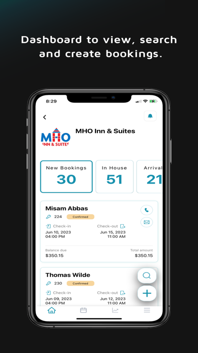 MHO Hotels PMS Screenshot