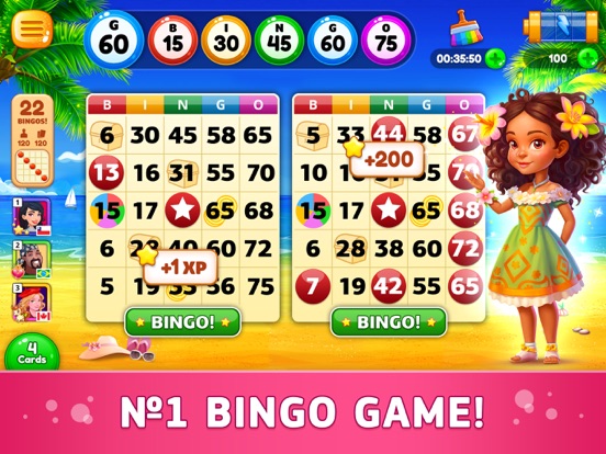 Bingo ! Tropical Beach Games iPad app afbeelding 1