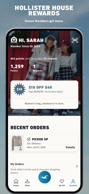 10 off 40 hollister top