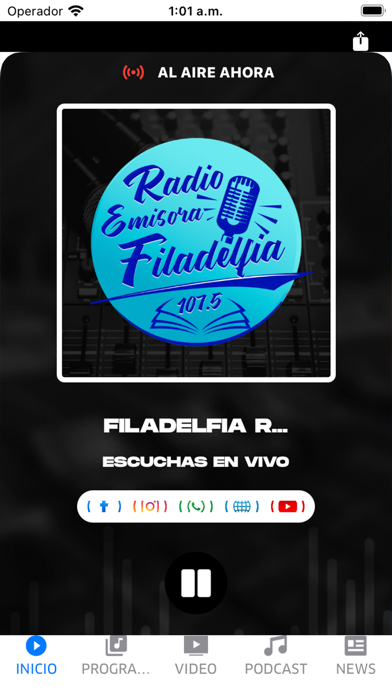 RADIO FILADELFIA 107.5 Screenshot
